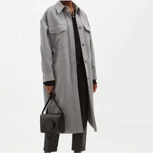 *Excellent Condition*Stella McCartney “Linda” Wool Coat in Gray Sz 42
